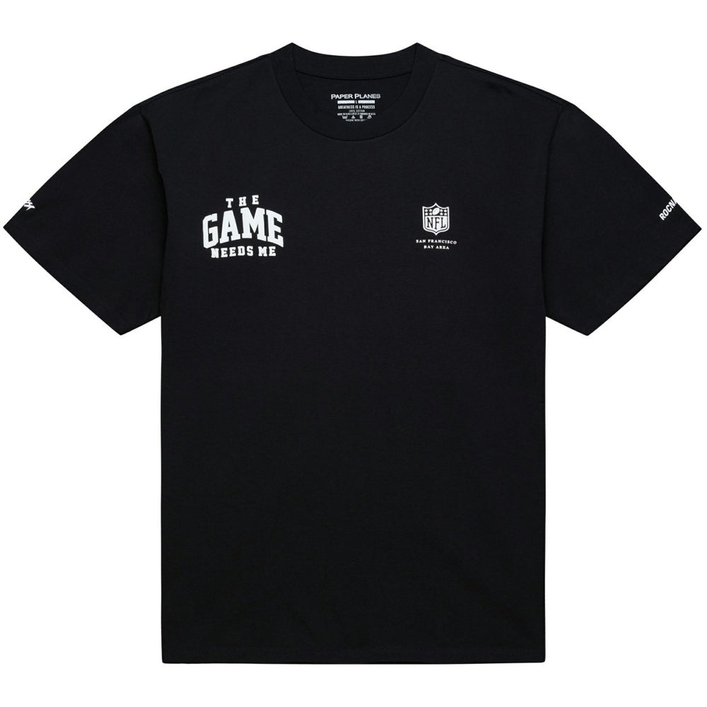 Super Bowl LX Roc Nation x Paper Planes x NFL T-Shirt - Black T-shirts