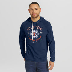 Detroit Tigers Darius Rucker Collection by Fanatics Raglan Hooded Long Sleeve T-Shirt - Blue T-shirts