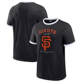San Francisco Giants Darius Rucker Collection by Fanatics Washed Ringer T-Shirt - Black T-shirts