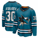 Yaroslav Askarov San Jose Sharks Fanatics Home Breakaway Jersey - Teal | US 203789067