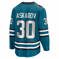 Yaroslav Askarov San Jose Sharks Fanatics Home Breakaway Jersey - Teal | US 203789067