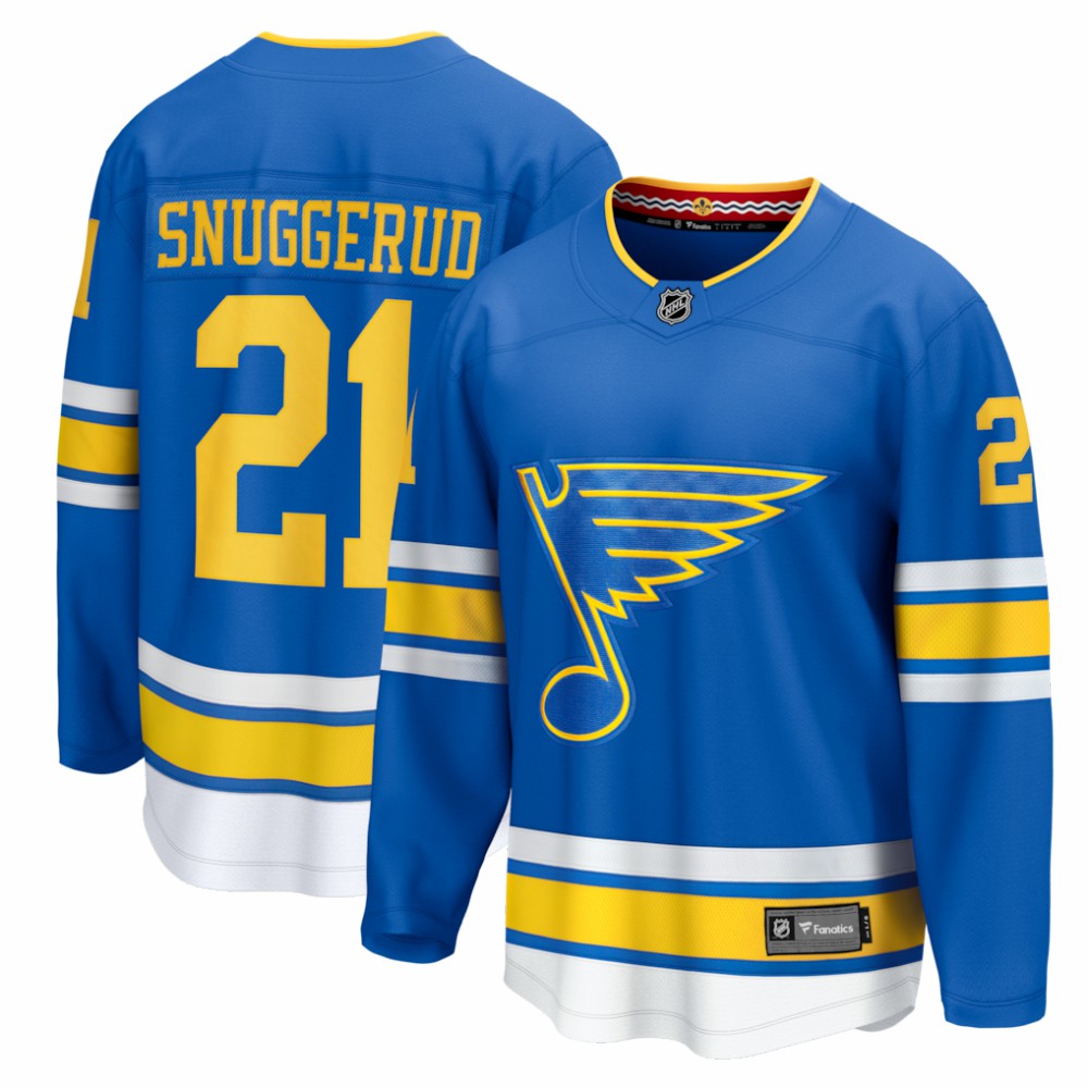 Jimmy Snuggerud St. Louis Blues Fanatics Home Breakaway Jersey - Blue | US 203789071