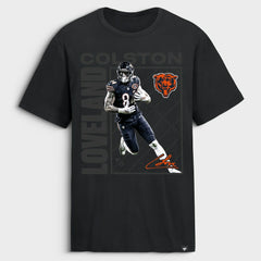 Colston Loveland Chicago Bears T-Shirt - Black T-shirts