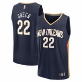 Derik Queen New Orleans Pelicans Fast Break Replica Jersey Icon Edition Navy - Fanatics