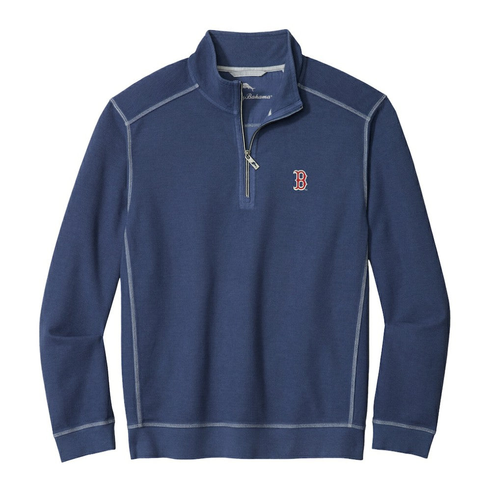 Boston Red Sox Tommy Bahama Montego Bay Half-Zip Sweatshirt - Navy Sweatshirts