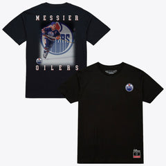 Mark Messier Edmonton Oilers Mitchell & Ness Photo T-Shirt - Black | US 203789842
