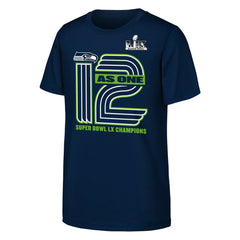 Seattle Seahawks Youth Super Bowl LX Champions Hometown Collection T-Shirt - College Navy T-shirts