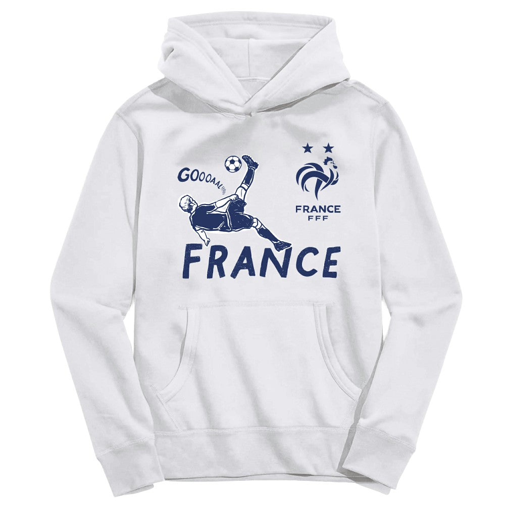 France National Team Vive La Fete Youth Chilena Style Hoodie White