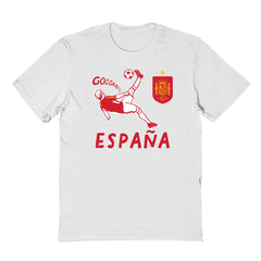 Spain National Team Vive La Fete Youth Chilena Style T-Shirt White