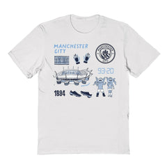 Manchester City Vive La Fete Youth Impressions Icons T-Shirt White