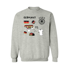 Germany National Team Vive La Fete Women's Impressions Icons Sweatshirt Gray
