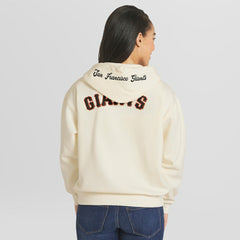 San Francisco Giants WEAR by Erin Andrews Women's Full-Zip Hoodie - Cream Hoodies