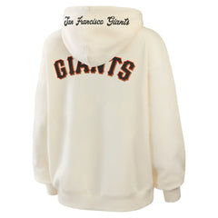 San Francisco Giants WEAR by Erin Andrews Women's Full-Zip Hoodie - Cream Hoodies