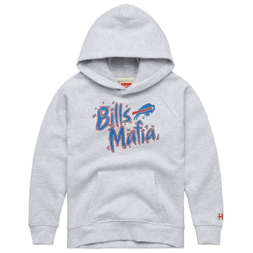 Buffalo Bills Homage Youth Bills Mafia Tri-Blend Hoodie - Gray Hoodies