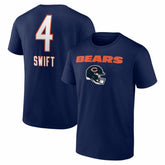D'Andre Swift Chicago Bears Team Wordmark T-Shirt - Navy T-shirts
