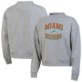 Miami Dolphins Champion Women's Triumph Tri-Blend Sweatshirt - Gray Sweatshirts