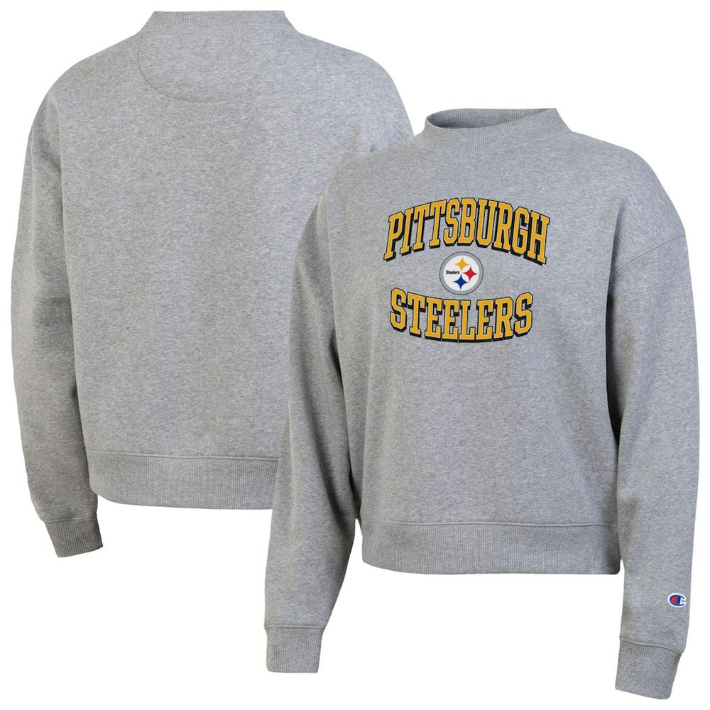 Pittsburgh Steelers Champion Women's Triumph Tri-Blend Sweatshirt - Gray Sweatshirts