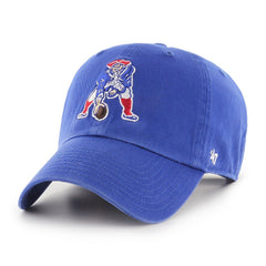 New England Patriots '47 Throwback Clean Up Adjustable Hat - Royal Hats
