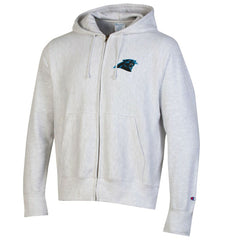 Carolina Panthers Champion Reverse Weave Full-Zip Hoodie - Gray Hoodies