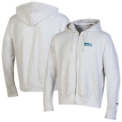 Seattle Seahawks Champion Reverse Weave Full-Zip Hoodie - Gray Hoodies
