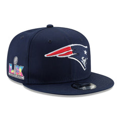 New England Patriots New Era Super Bowl LX Side Patch 9FIFTY Snapback Hat - Navy Hats