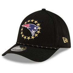 New England Patriots New Era Super Bowl LX 39THIRTY M-Crown Rope Flex Hat - Black Hats