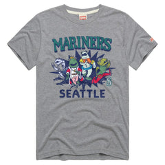 Seattle Mariners Homage Tri-Blend Hyperlocal T-Shirt - Gray T-shirts