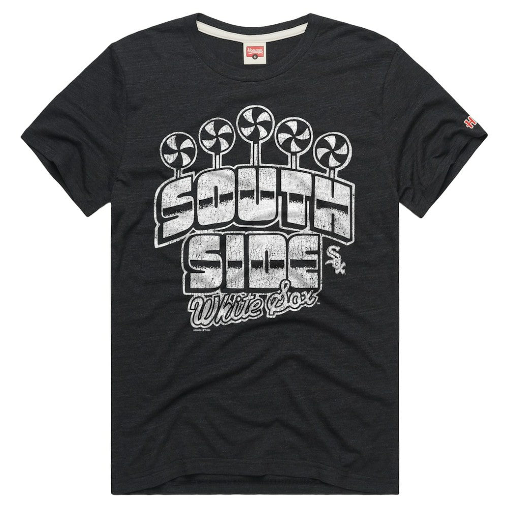 Chicago White Sox Homage Tri-Blend Hyperlocal T-Shirt - Charcoal T-shirts