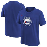 Philadelphia 76ers Youth Team Essential Logo T-Shirt Royal - Nike