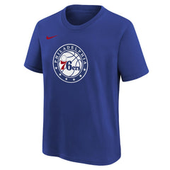 Philadelphia 76ers Youth Team Essential Logo T-Shirt Royal - Nike