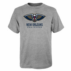 New Orleans Pelicans Outerstuff Youth Primary Logo T-Shirt Gray outlet