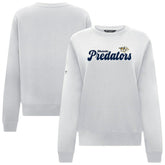 Nashville Predators Levelwear Women's Yvette Big Script Tri-Blend Sweatshirt - White | US 203809123