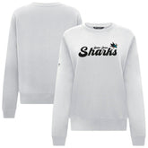 San Jose Sharks Levelwear Women's Yvette Big Script Tri-Blend Sweatshirt - White | US 203809129