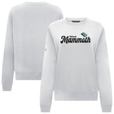 Utah Mammoth Levelwear Women's Yvette Big Script Tri-Blend Sweatshirt - White | US 203809135