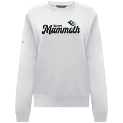 Utah Mammoth Levelwear Women's Yvette Big Script Tri-Blend Sweatshirt - White | US 203809135