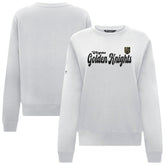 Vegas Golden Knights Levelwear Women's Yvette Big Script Tri-Blend Sweatshirt - White | US 203809137