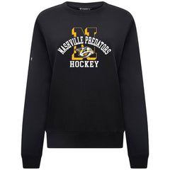 Nashville Predators Levelwear Women's Yvette Limelight Big Letter Sweatshirt - Black | US 203809160