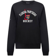 Florida Panthers Levelwear Women's Yvette Limelight Big Letter Sweatshirt - Black | US 203809164