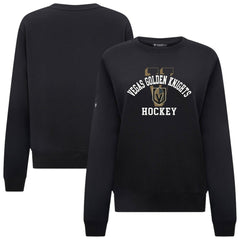 Vegas Golden Knights Levelwear Women's Yvette Limelight Big Letter Sweatshirt - Black | US 203809177