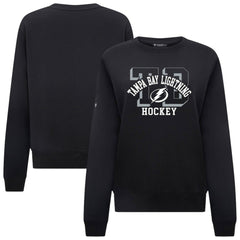 Tampa Bay Lightning Levelwear Women's Yvette Limelight Big Letter Sweatshirt - Black | US 203809189