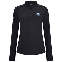 Winnipeg Jets Levelwear Women's Spike Raglan Quarter-Zip Top - Black | US 203809190