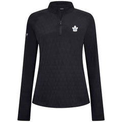 Toronto Maple Leafs Levelwear Women's Spike Raglan Quarter-Zip Top - Black | US 203809195