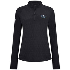 Utah Mammoth Levelwear Women's Spike Raglan Quarter-Zip Top - Black | US 203809196