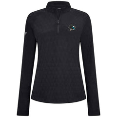San Jose Sharks Levelwear Women's Spike Raglan Quarter-Zip Top - Black | US 203809200