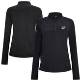 Carolina Hurricanes Levelwear Women's Spike Raglan Quarter-Zip Top - Black | US 203809218