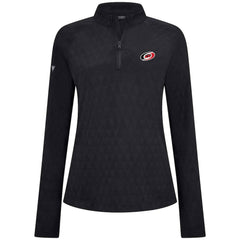Carolina Hurricanes Levelwear Women's Spike Raglan Quarter-Zip Top - Black | US 203809218