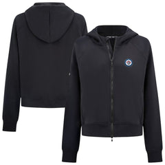 Winnipeg Jets Levelwear Women's Judd Raglan Full-Zip Hoodie - Black | US 203809222
