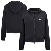 Nashville Predators Levelwear Women's Judd Raglan Full-Zip Hoodie - Black | US 203809223