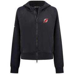 New Jersey Devils Levelwear Women's Judd Raglan Full-Zip Hoodie - Black | US 203809224