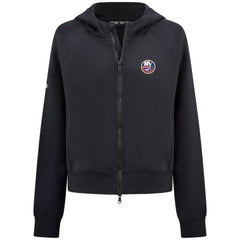 New York Islanders Levelwear Women's Judd Raglan Full-Zip Hoodie - Black | US 203809225
